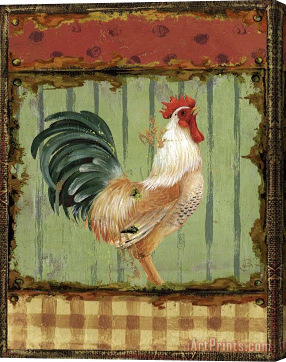 Daphne Brissonnet Rooster Portraits III Stretched Canvas Painting / Canvas Art