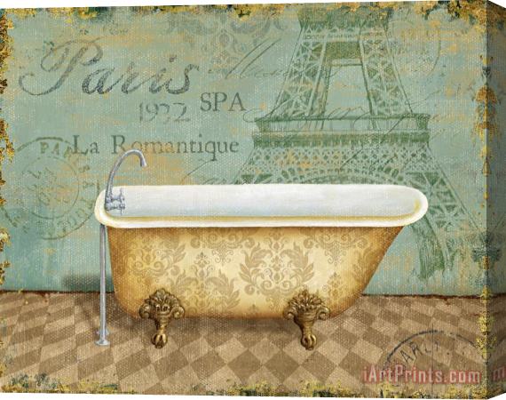 Daphne Brissonnet Voyage Romantique Bath I Stretched Canvas Painting / Canvas Art