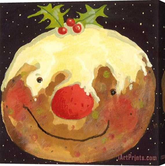 David Cooke Christmas Pudding Stretched Canvas Print / Canvas Art