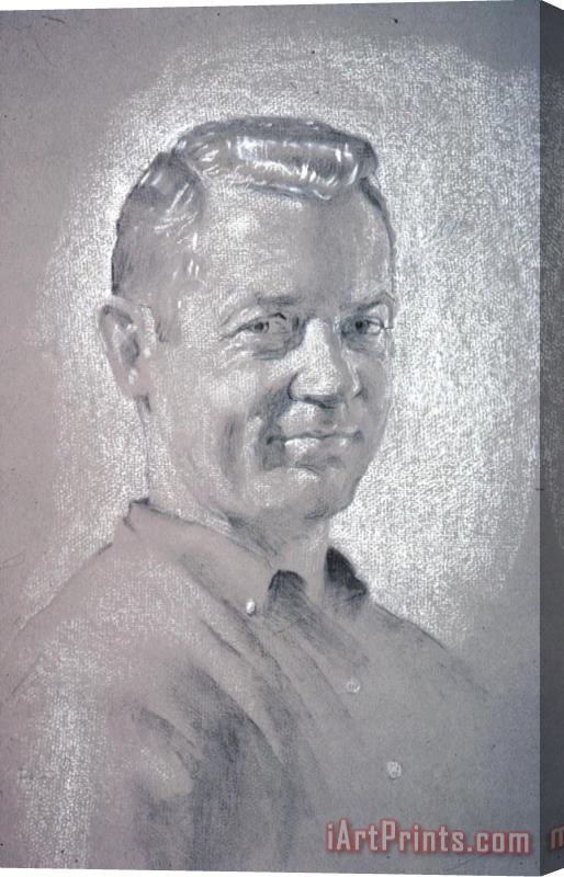 David Hardy Portrait of Gene Larue Stretched Canvas Painting / Canvas Art