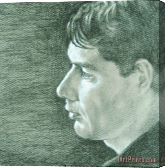 David Hardy Preliminary Portrait Drawing Stretched Canvas Print / Canvas Art