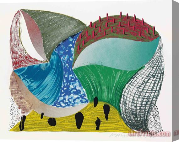 David Hockney Gorge D'incre From Some More New Prints, 1993 Stretched Canvas Print / Canvas Art