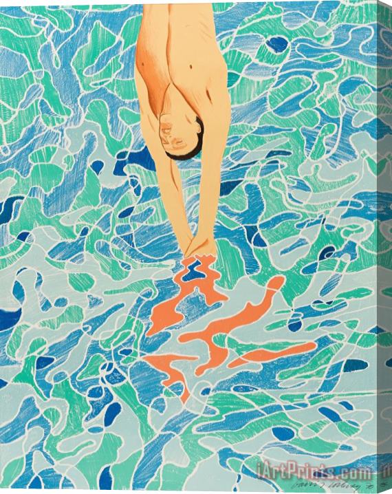 David Hockney Olympische Spiele Munchen, 1972 (baggott 34), 1972 Stretched Canvas Print / Canvas Art
