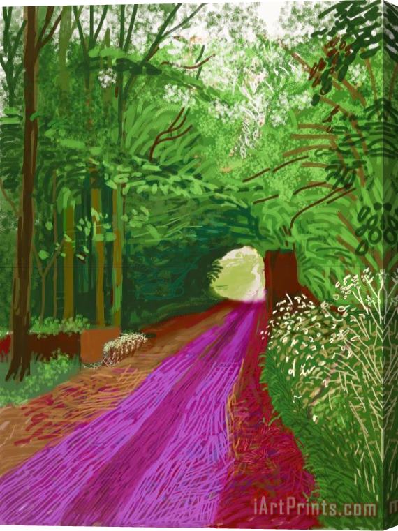 David Hockney The Arrival of Spring in Woldgate, East Yorkshire in 2011 (twenty Eleven)'31 May, No. 1 (900), 2011 Stretched Canvas Print / Canvas Art