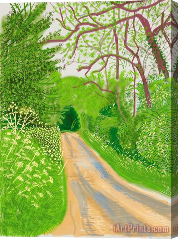 David Hockney The Arrival of Spring in Woldgate, East Yorkshire in 2011 (twenty Eleven) 16 May, 2011, 2011 Stretched Canvas Painting / Canvas Art