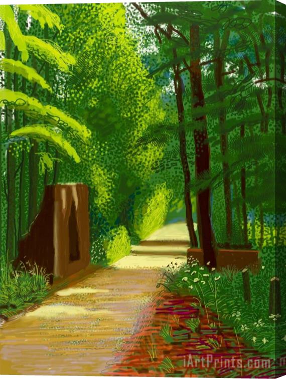 David Hockney The Arrival of Spring in Woldgate, East Yorkshire in 2011 (twenty Eleven) 2 June 2011, 2011 Stretched Canvas Painting / Canvas Art