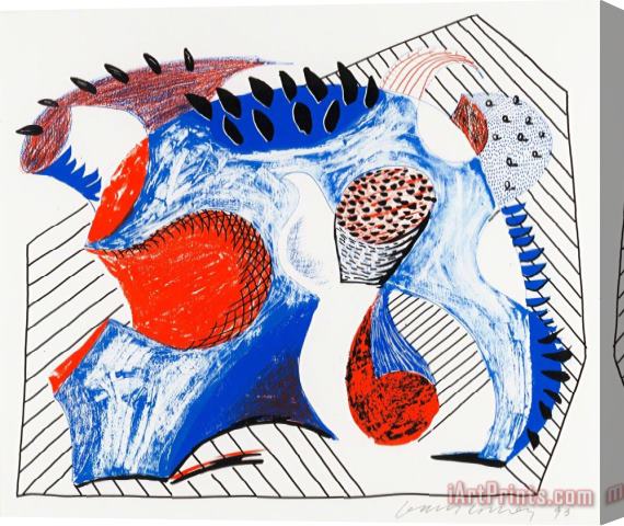 David Hockney Untitled (for Joel Wachs), 1993 Stretched Canvas Print / Canvas Art