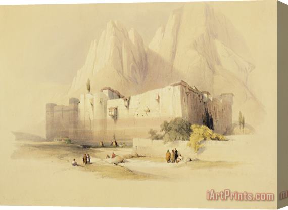 David Roberts The Convent Of St. Catherine Stretched Canvas Painting / Canvas Art