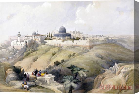 David Roberts View of Jerusalem Stretched Canvas Print / Canvas Art