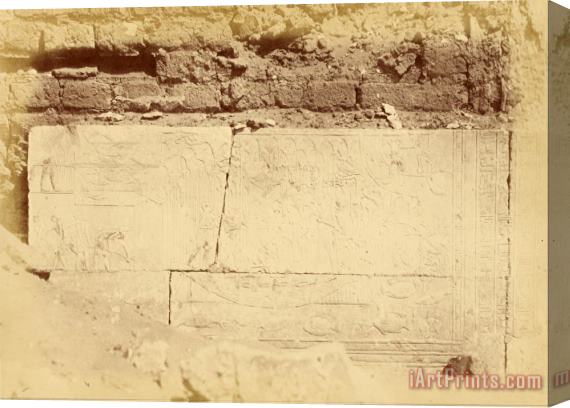 Despoineta (sakkarah, Inscriptions of Ptah Mes' Tomb) Stretched Canvas Print / Canvas Art