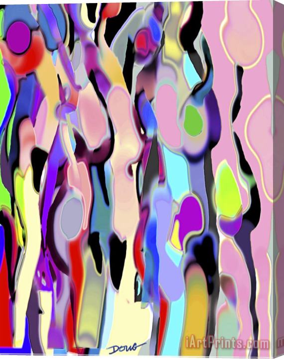 Diana Ong Abstract Female Forms Stretched Canvas Print / Canvas Art