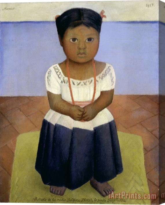 Diego Rivera Delfina Flores Stretched Canvas Print / Canvas Art
