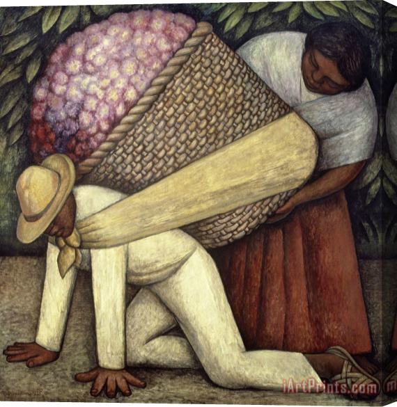 Diego Rivera The Flower Carrier, 1935 Stretched Canvas Print / Canvas Art