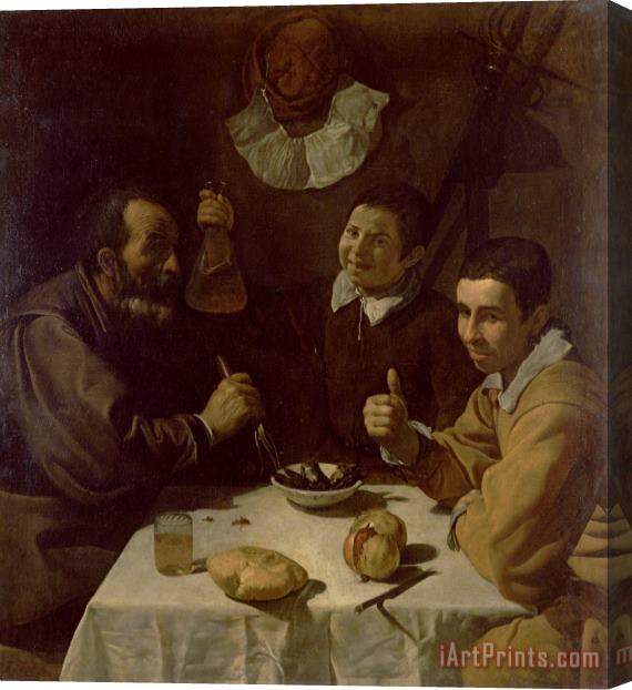 Diego Rodriguez de Silva y Velazquez Luncheon Stretched Canvas Painting / Canvas Art