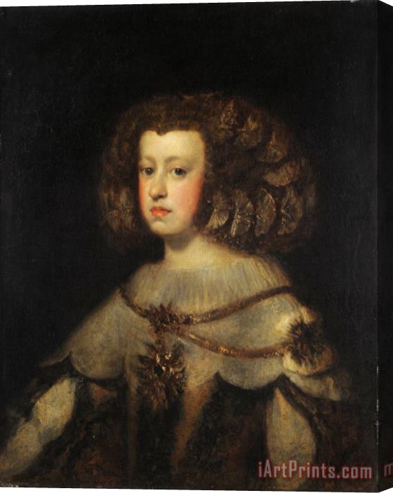 Diego Velazquez Retrato De La Infanta Maria Teresa De Espana Stretched Canvas Painting / Canvas Art