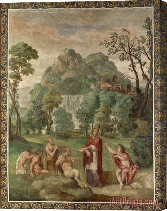 Domenichino And Assistants The Judgement of Midas Stretched Canvas Painting / Canvas Art