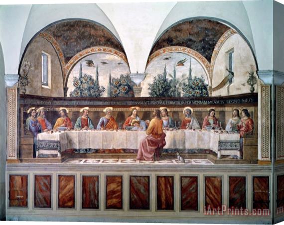 Domenico Ghirlandaio The Last Supper Stretched Canvas Print / Canvas Art