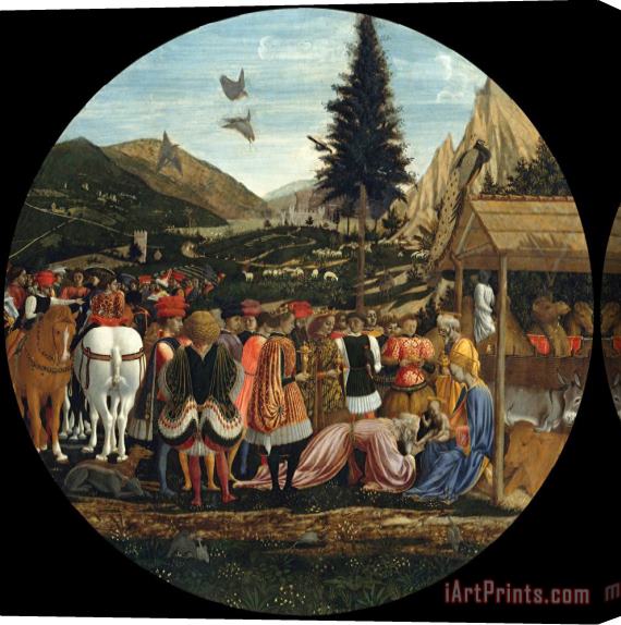 Domenico Veneziano The Adoration of The Magi Stretched Canvas Painting / Canvas Art