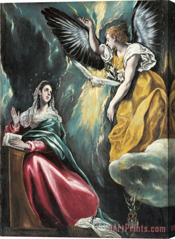 Domenikos Theotokopoulos, El Greco Annunciation Stretched Canvas Print / Canvas Art