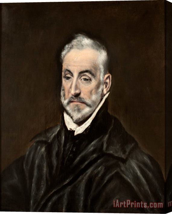 Domenikos Theotokopoulos, El Greco Portrait of Antonio De Covarrubias Stretched Canvas Print / Canvas Art