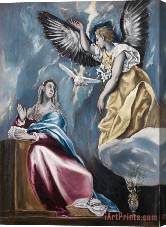 Domenikos Theotokopoulos, El Greco The Annunciation 3 Stretched Canvas Painting / Canvas Art
