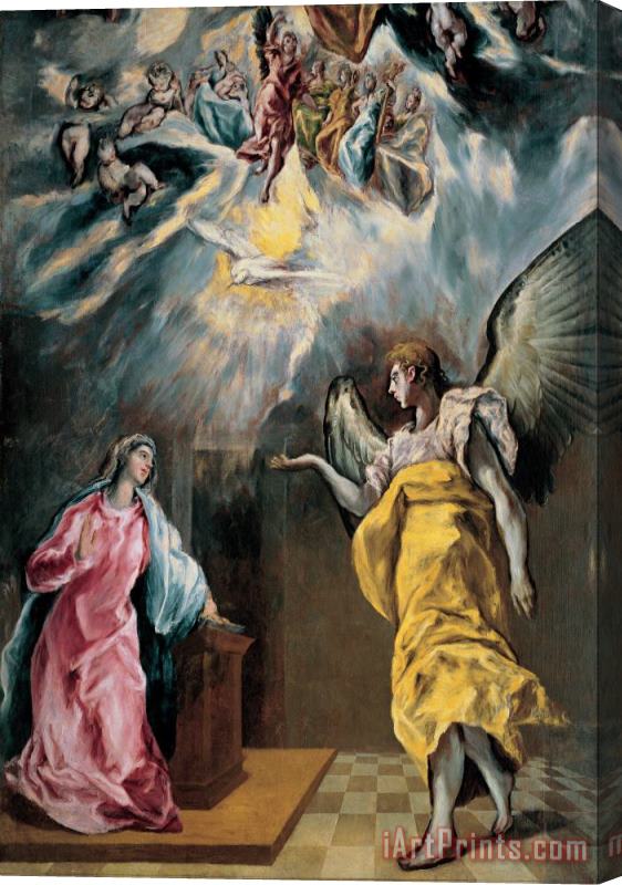 Domenikos Theotokopoulos, El Greco The Annunciation Stretched Canvas Print / Canvas Art