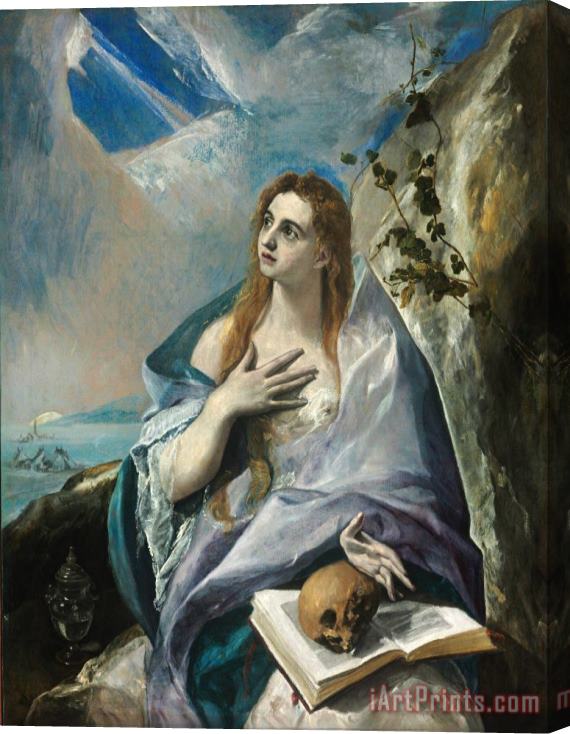Domenikos Theotokopoulos, El Greco The Penitent Magdalene Stretched Canvas Print / Canvas Art