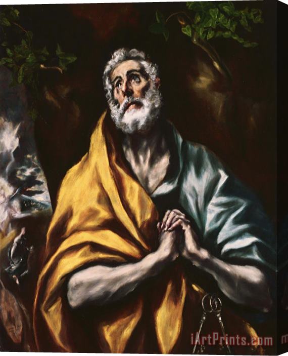 Domenikos Theotokopoulos, El Greco The Repentant St. Peter Stretched ...