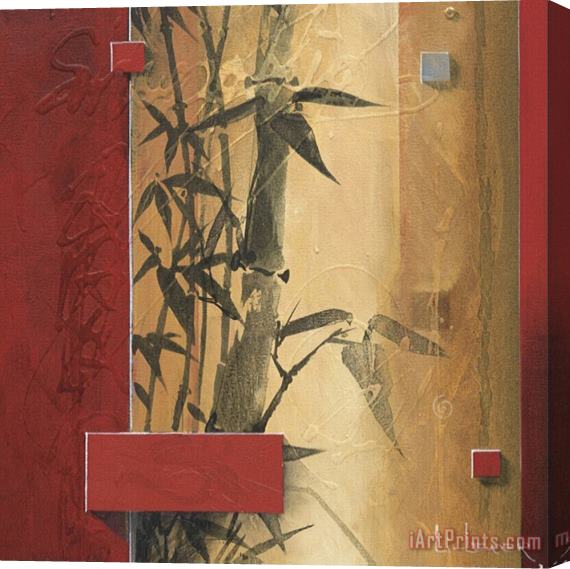don li leger Bamboo Garden Stretched Canvas Print / Canvas Art