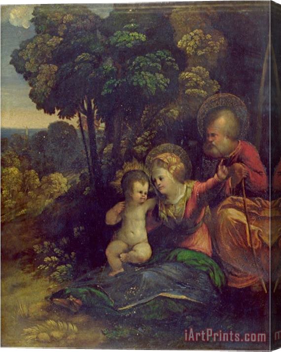 Dosso Dossi Rest During The Flight Into Egypt C 1510 12 Stretched Canvas Print / Canvas Art