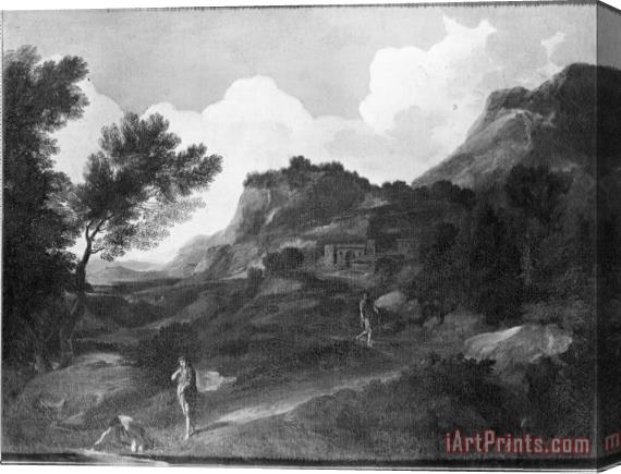 Dughet, Gaspard Mountainous Landscape Stretched Canvas Print / Canvas Art
