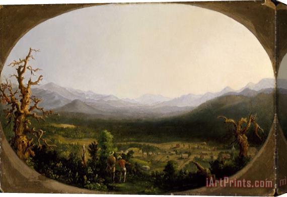 Duncanson, Robert Scott A View of Asheville, North Carolina Stretched Canvas Print / Canvas Art