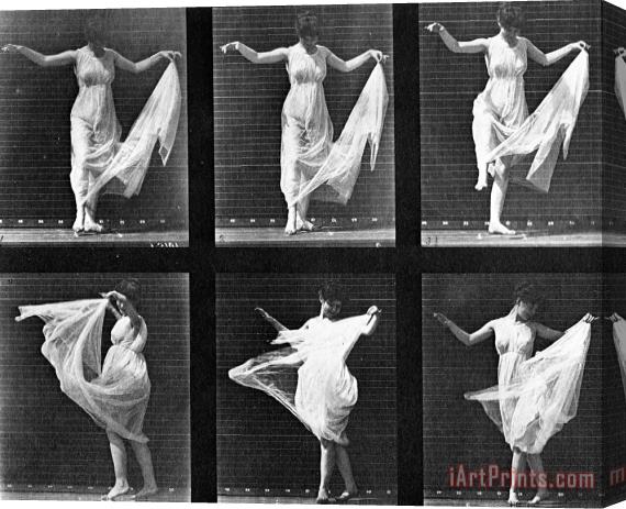Eadweard Muybridge Dancing Woman Stretched Canvas Painting / Canvas Art