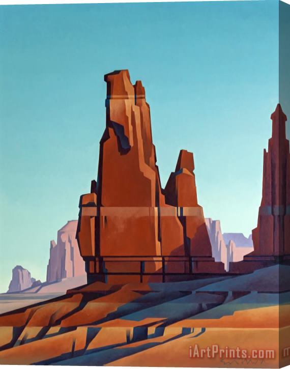 Ed Mell Desert Tower Stretched Canvas Print / Canvas Art