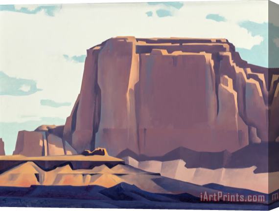 Ed Mell Shadows on The Desert Floor Stretched Canvas Painting / Canvas Art