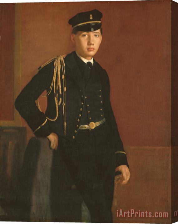 Edgar Degas Achille De Gas in The Uniform of a Cadet Stretched Canvas Print / Canvas Art