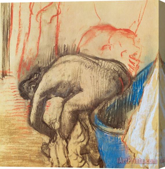 Edgar Degas After Bath Stretched Canvas Print / Canvas Art