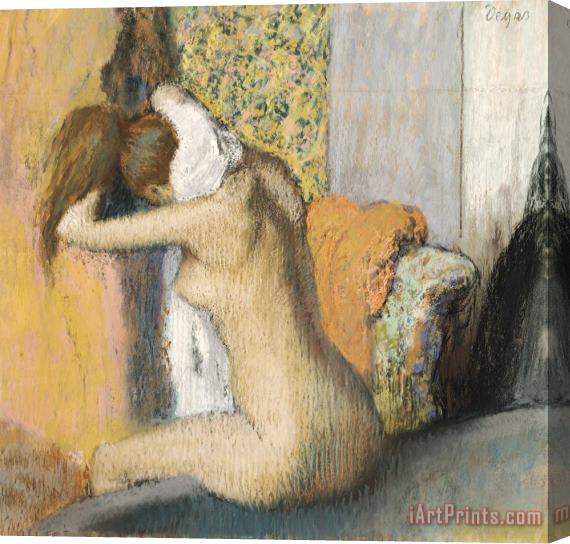 Edgar Degas After the Bath Stretched Canvas Print / Canvas Art