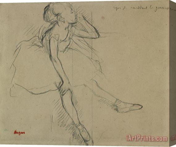 Edgar Degas Ballet Dancer in Repose Stretched Canvas Print / Canvas Art