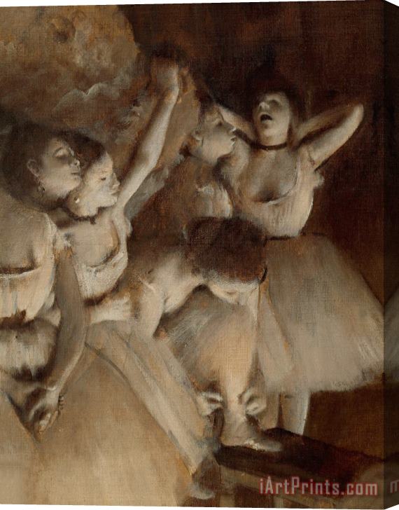Edgar Degas Ballet Rehearsal On Stage Stretched Canvas Print / Canvas Art