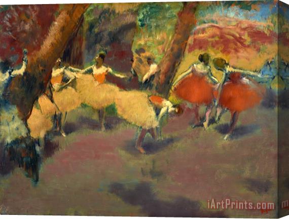 Edgar Degas Before The Performance Stretched Canvas Print / Canvas Art