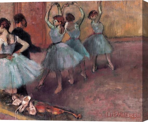 Edgar Degas Blue Dancers Stretched Canvas Print / Canvas Art