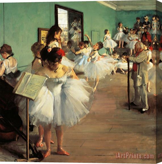 Edgar Degas Dance Examination Stretched Canvas Print / Canvas Art