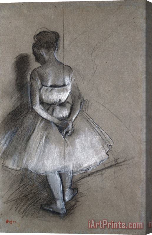 Edgar Degas Dancer Standing, Her Hands Crossed Behind Her Back Stretched Canvas Print / Canvas Art