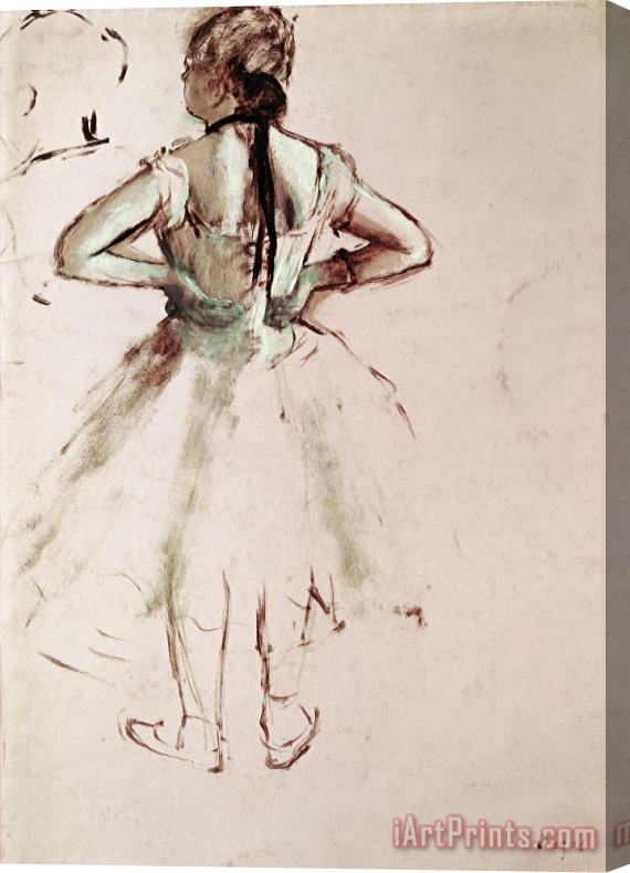 Edgar Degas Dancer Viewed From The Back Stretched Canvas Painting / Canvas Art