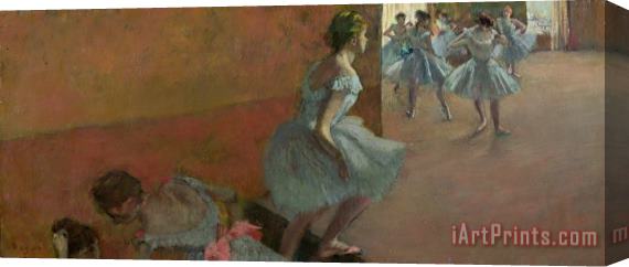 Edgar Degas Dancers Ascending a Staircase Stretched Canvas Painting / Canvas Art