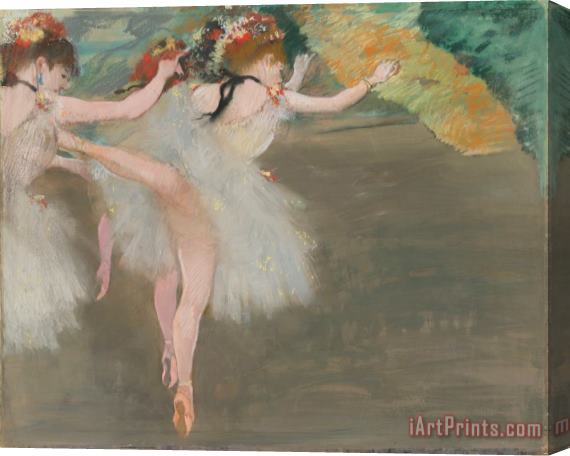 Edgar Degas Danseuses En Blanc Stretched Canvas Painting / Canvas Art