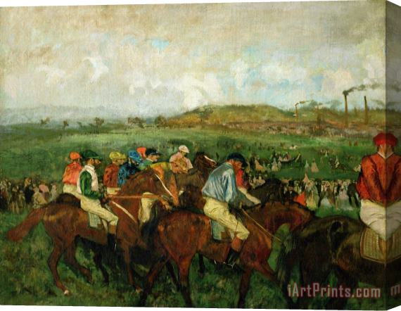 Edgar Degas Gentlemen Race. Before The Departure Stretched Canvas Print / Canvas Art