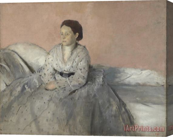 Edgar Degas Madame Rene De Gas Stretched Canvas Print / Canvas Art