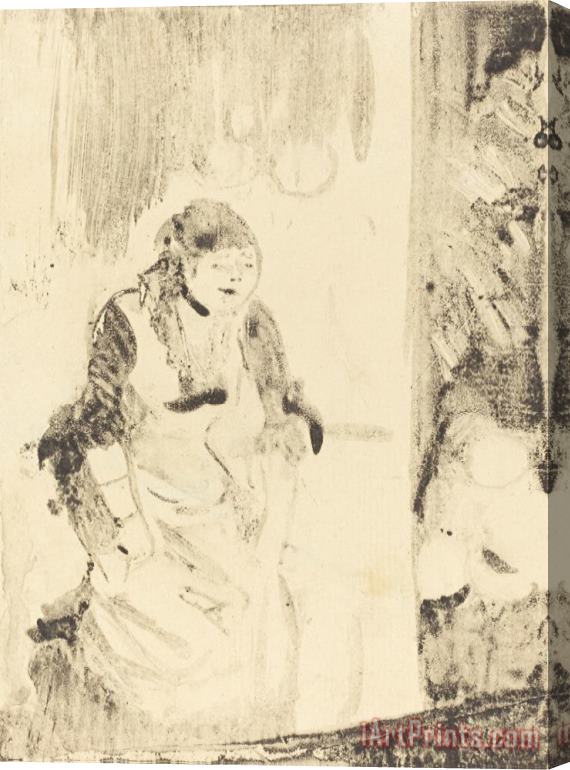 Edgar Degas Mlle Becat Stretched Canvas Print / Canvas Art